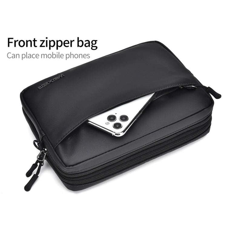 WEIXIER W128 Men Messenger Bag Outdoor Multifunctional Waterproof Wear-Resistant Shoulder Bag(Green)