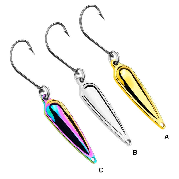PROBEROS DW602 Long Casting Metal Sequins Lure Moth Sequins Warp Beak Fake Lure, Color: Color C(1...