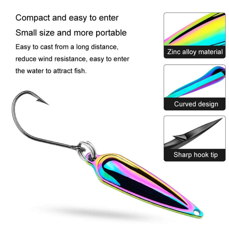 PROBEROS DW602 Long Casting Metal Sequins Lure Moth Sequins Warp Beak Fake Lure, Color: Color A(1...