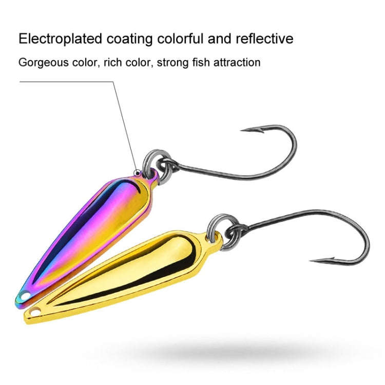 PROBEROS DW602 Long Casting Metal Sequins Lure Moth Sequins Warp Beak Fake Lure, Color: Color A(1...
