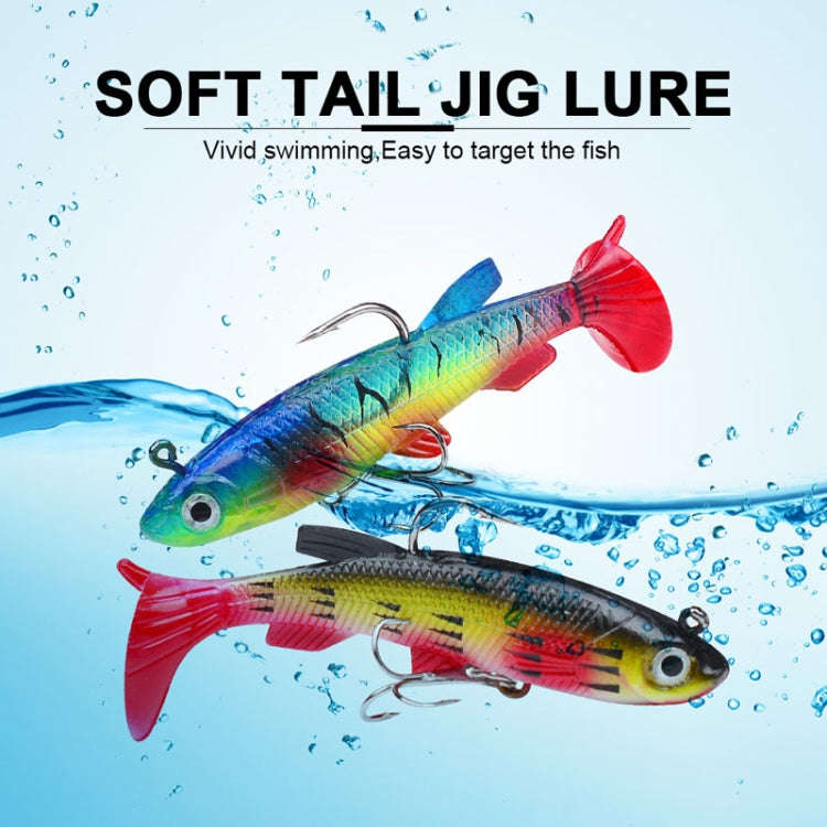 PROBEROS DW6087 T-Tail Lead Fish Soft Lure Sea Bass Boat Fishing Bionic Fake Bait, Specification:...
