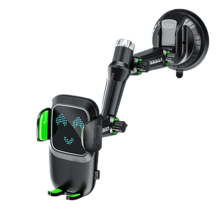 Car Windscreen Dashboard Suction Cup Phone Holder, Color: Extended Green