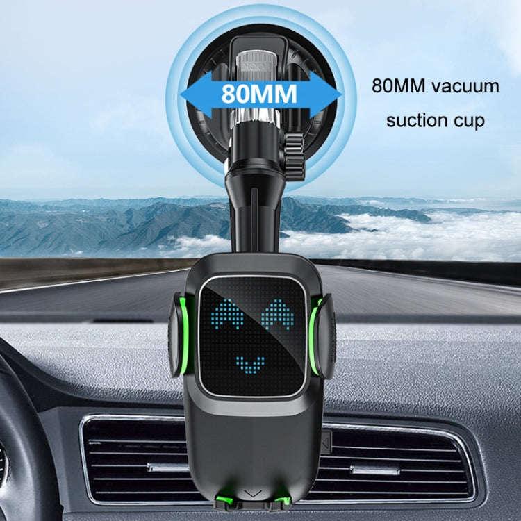 Car Windscreen Dashboard Suction Cup Phone Holder, Color: Extended Green