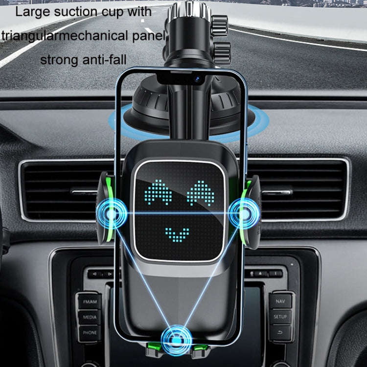 Car Windscreen Dashboard Suction Cup Phone Holder, Color: Extended Green