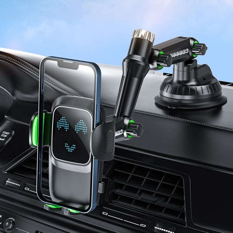 Car Windscreen Dashboard Suction Cup Phone Holder, Color: Extended Green