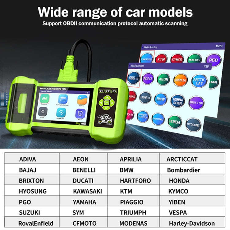 For Harley/Ducati/BMW JDiag Intelligent Heavy Duty Machine Tester