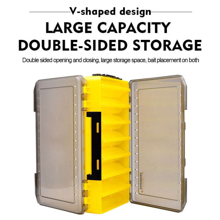 PROBEROS H1000 Double Sided Lure Box Handheld Double Layer Storage Case For Bait Accessories, Sty...