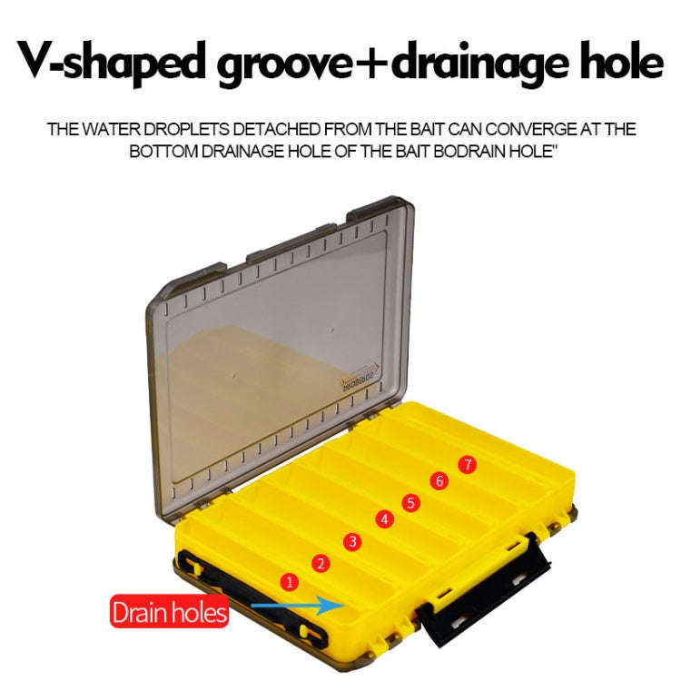 PROBEROS H1000 Double Sided Lure Box Handheld Double Layer Storage Case For Bait Accessories, Sty...