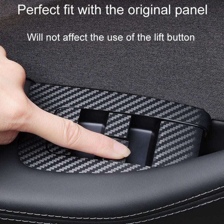 4pcs /Set For Tesla Model 3 Lift Window Button Sticker Car Interior, Style: Starry Line