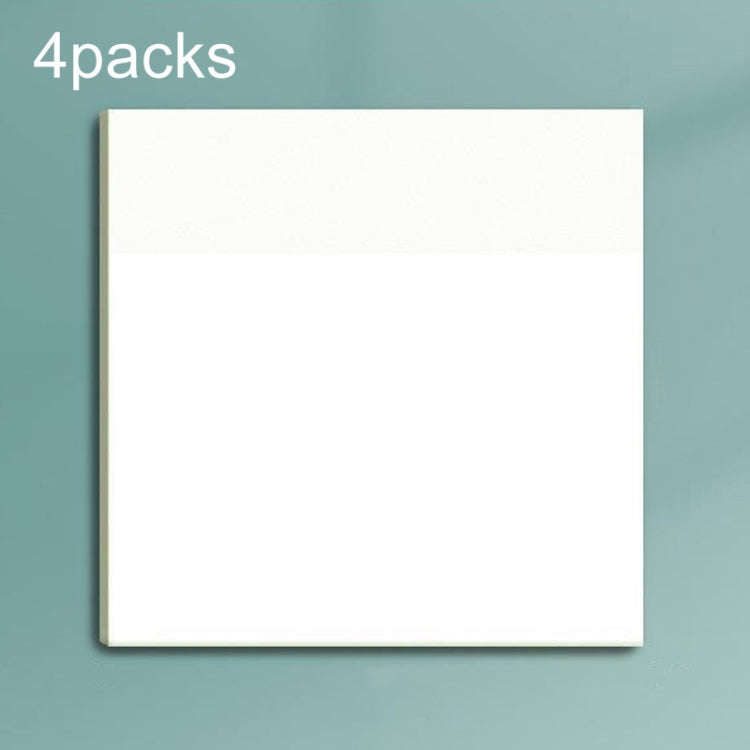 4packs Medium Transparent Convenient Memo Stickers Student Notes Sticky Stickable Bookmarks