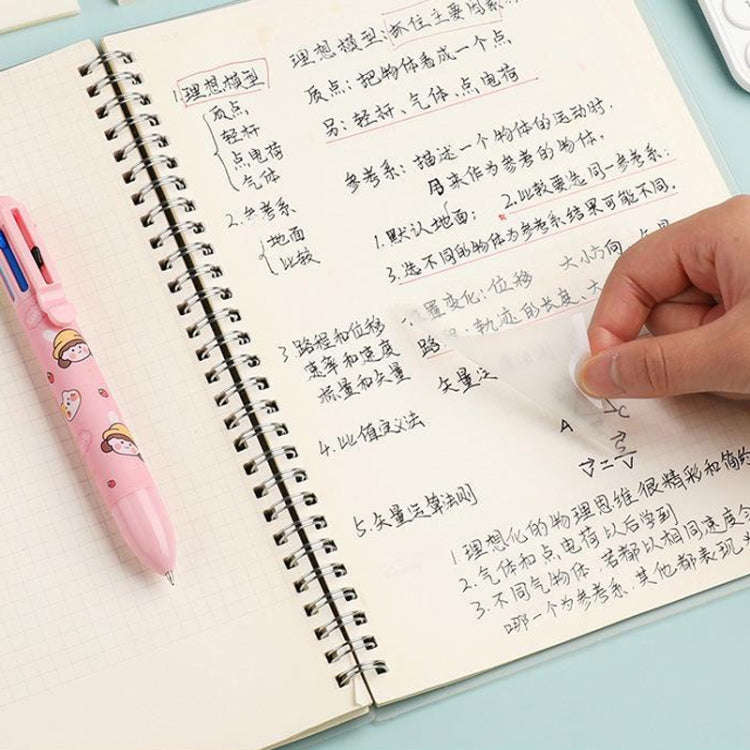 4packs Large Transparent Convenient Memo Stickers Student Notes Sticky Stickable Bookmarks