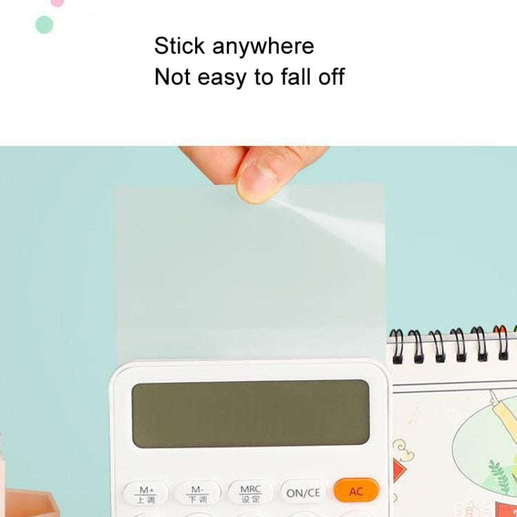 4packs Large Transparent Convenient Memo Stickers Student Notes Sticky Stickable Bookmarks