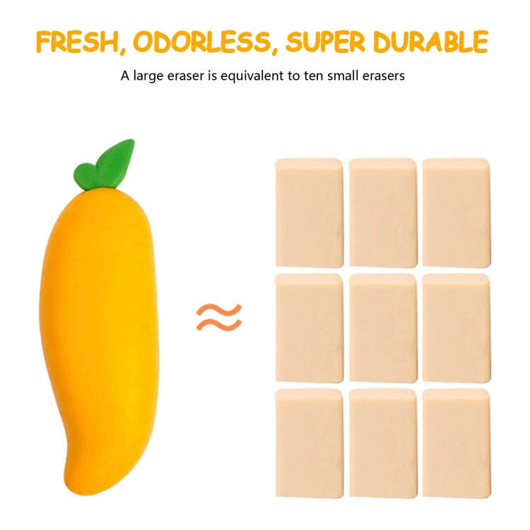 10pcs Big Fruit Eraser Student Traceless Art Cartoon Creative Eraser(Strawberry)