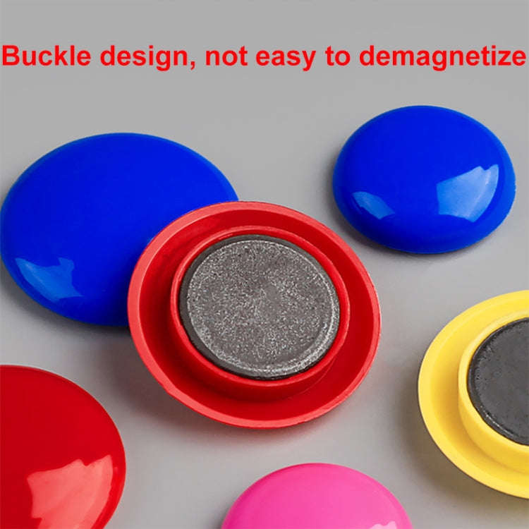 30pcs/ Box 40mm Round Colorful Conference Teaching Whiteboard Paper Magnetic Buckle