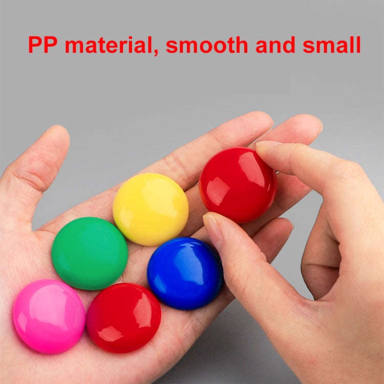 30pcs/ Box 40mm Round Colorful Conference Teaching Whiteboard Paper Magnetic Buckle