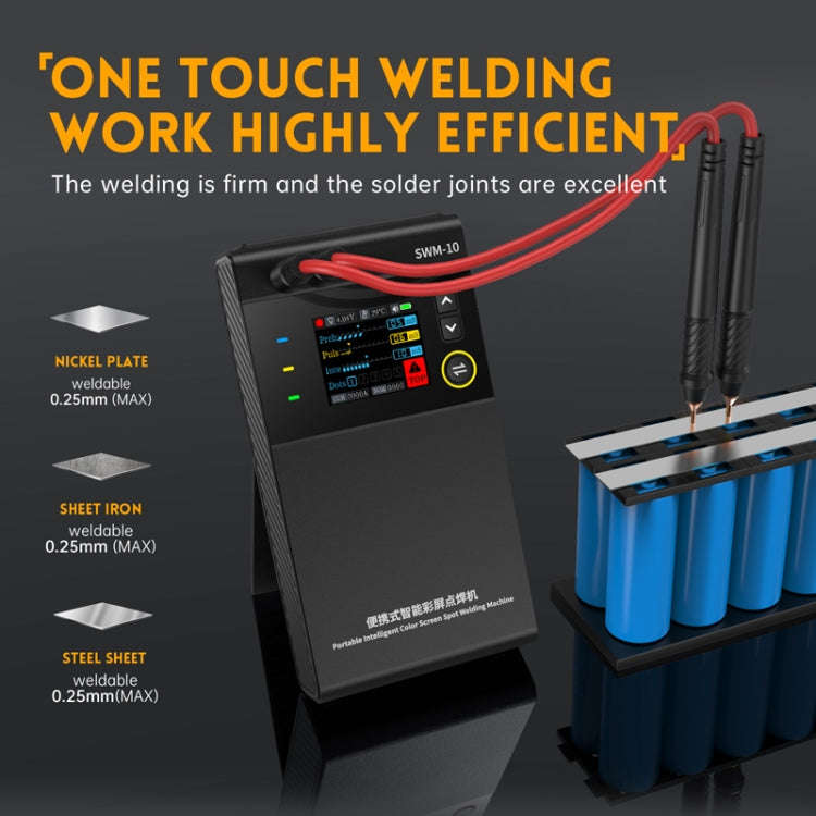 FNIRSI Small Handheld Portable Mobile Phone Lithium Battery Nickel Sheet Spot Welding Machine(SWM...