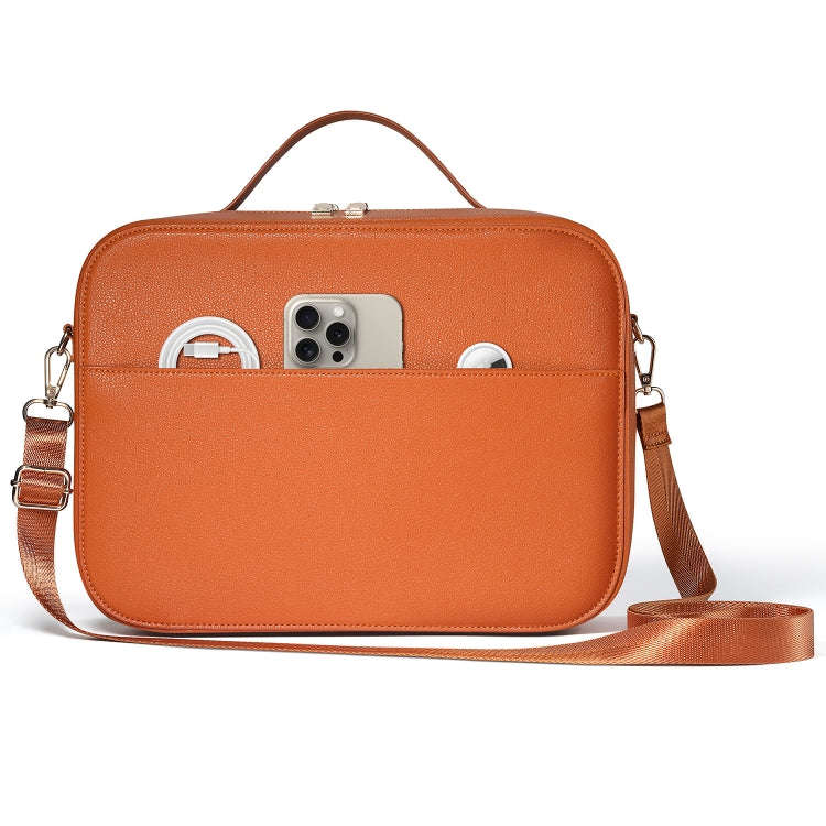 For Apple Vision Pro Headset Multifunctional Storage Bag Carrying Case(Brown)