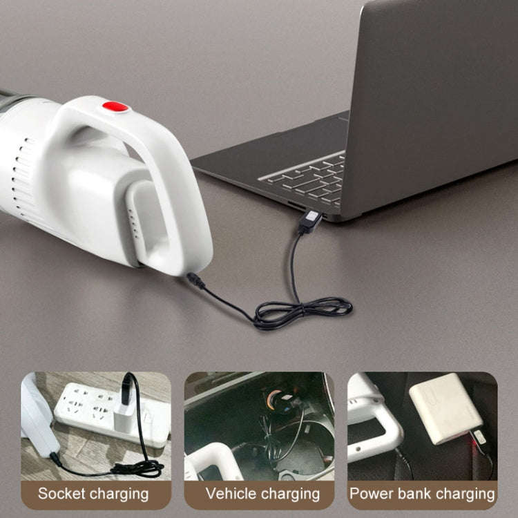 Handheld Household Vacuum Cleaner Car Small Powerful Dust Extractor, Model: Wireless Top Configur...