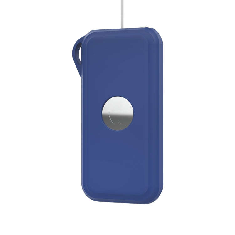 For Apple Vision Pro Accessories Power Protective Case Battery Silicone Storage Shell(Deep Blue)
