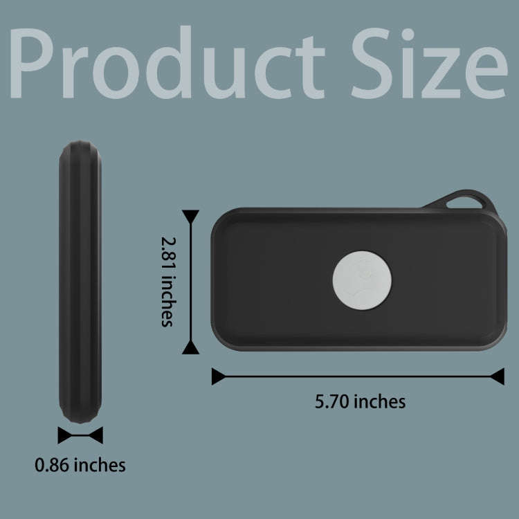 For Apple Vision Pro Accessories Power Protective Case Battery Silicone Storage Shell(Deep Blue)