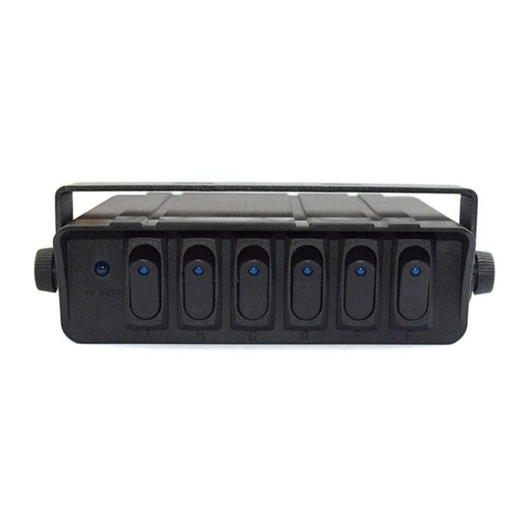 12V Ship Car 6-digit 3PIN Switch Panel Control System With Wiring(Blue Light)