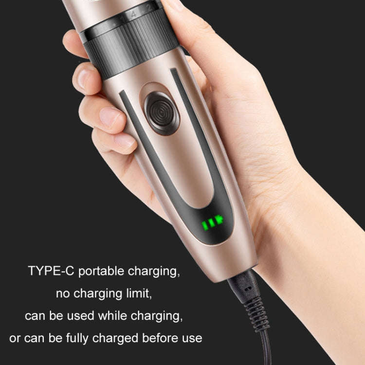 Rechargeable Hair Clipper Pet Shaver(Gold Black Pattern)