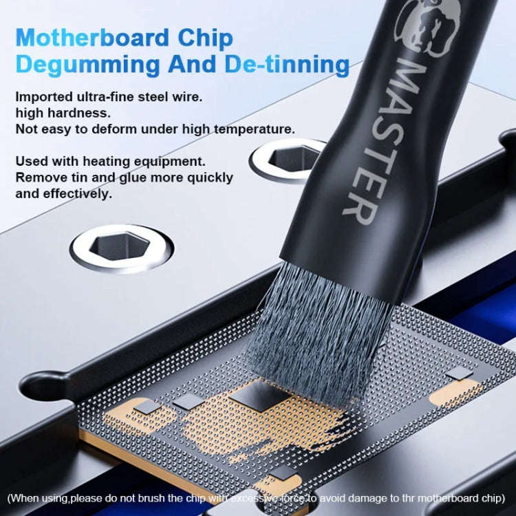 MECHANIC Cell Phone Motherboard Chip Degumming Brush PCB De-Tin Cleaning Cylinder Long Handle Bru...