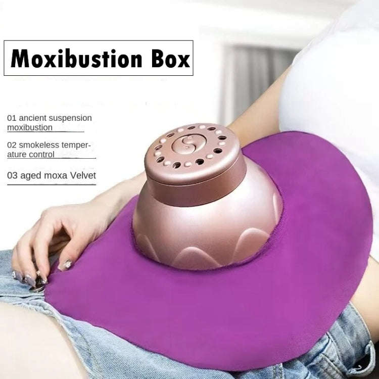 Portable Moxibustion Box Waist Abdomen Moxibustion Equipment(Pink)