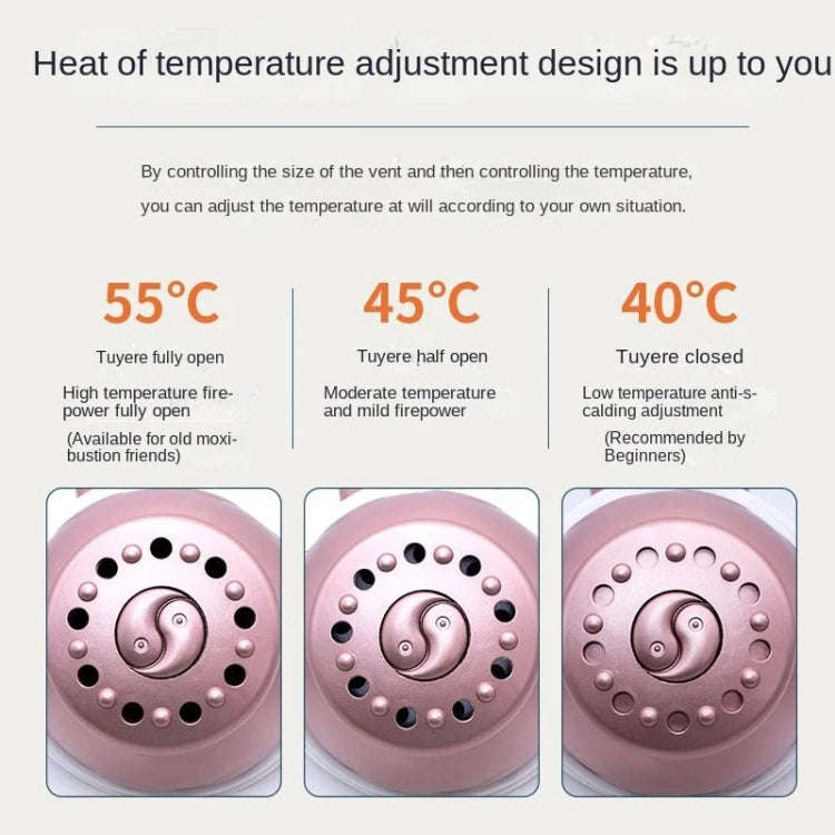 Portable Moxibustion Box Waist Abdomen Moxibustion Equipment(Pink)