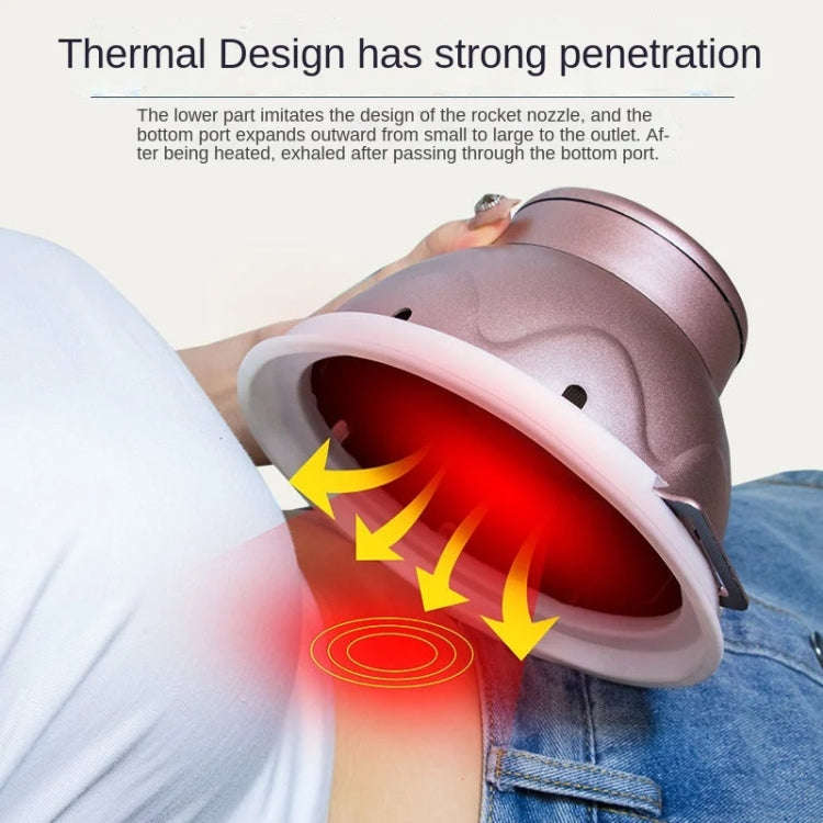 Portable Moxibustion Box Waist Abdomen Moxibustion Equipment(Pink)