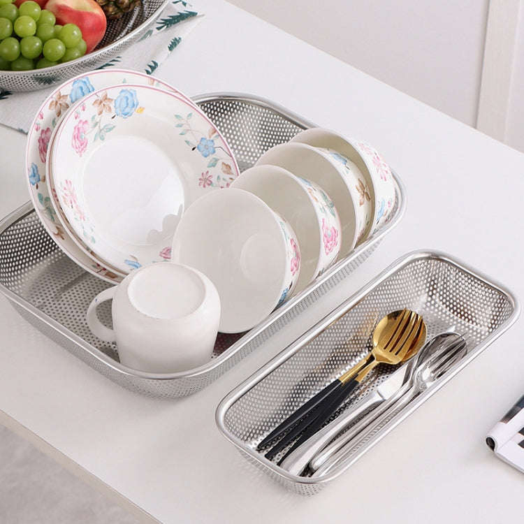 Kitchen Sterilization Cabinet Cutlery Organizer Household Stainless Steel Drainage Tray, Model: L...