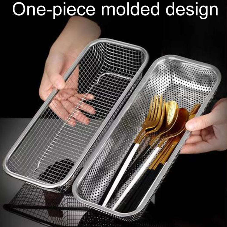 Kitchen Sterilization Cabinet Cutlery Organizer Household Stainless Steel Drainage Tray, Model: L...