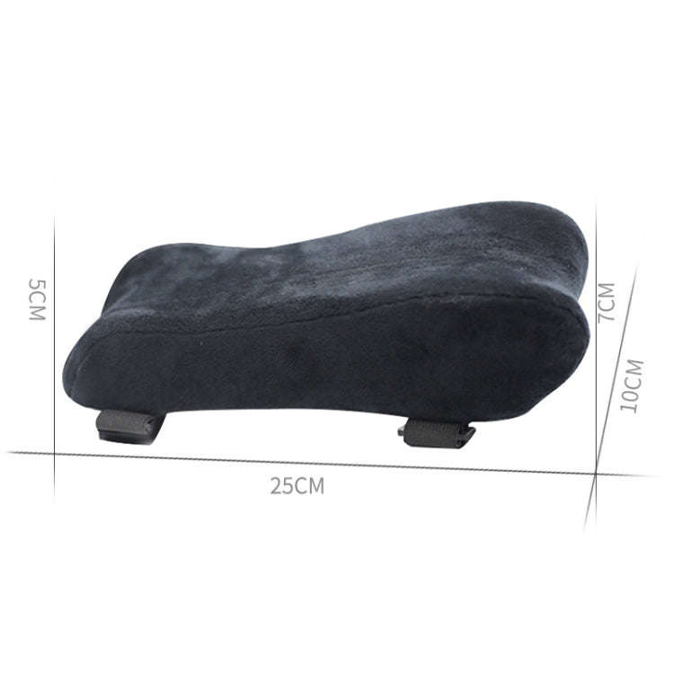 Curve Three-dimensional Support Memory Foam Office Chair Armrest Pad, Color: Gray