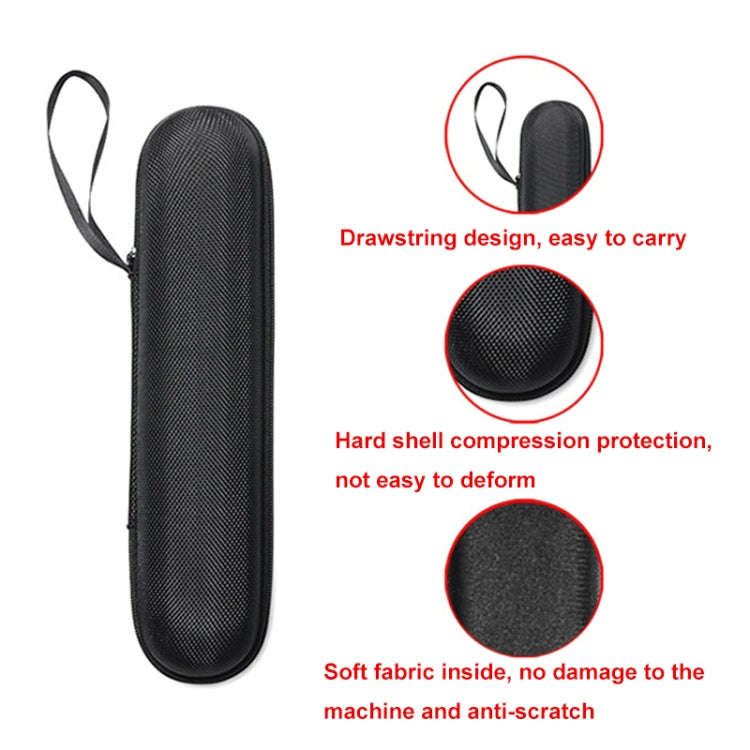 For Philips HX6856-12 Electric Toothbrush Travel Storage Box Protective Case(Black)