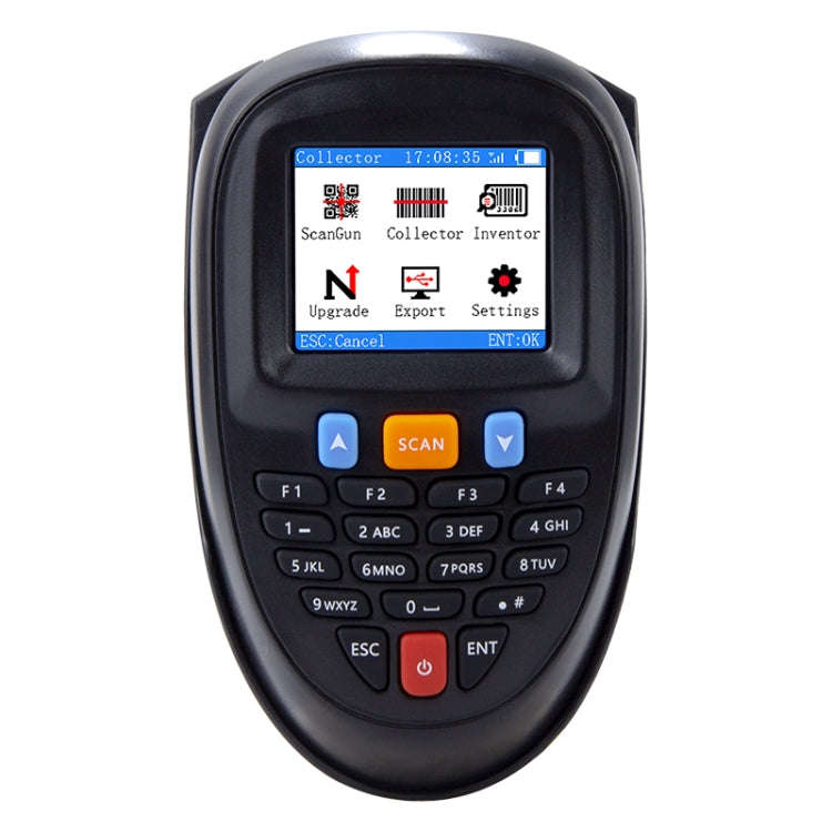 1D CCD Red Light Wireless Barcode Reader Scanner Data Collector With 2.2-Inch LCD Screen