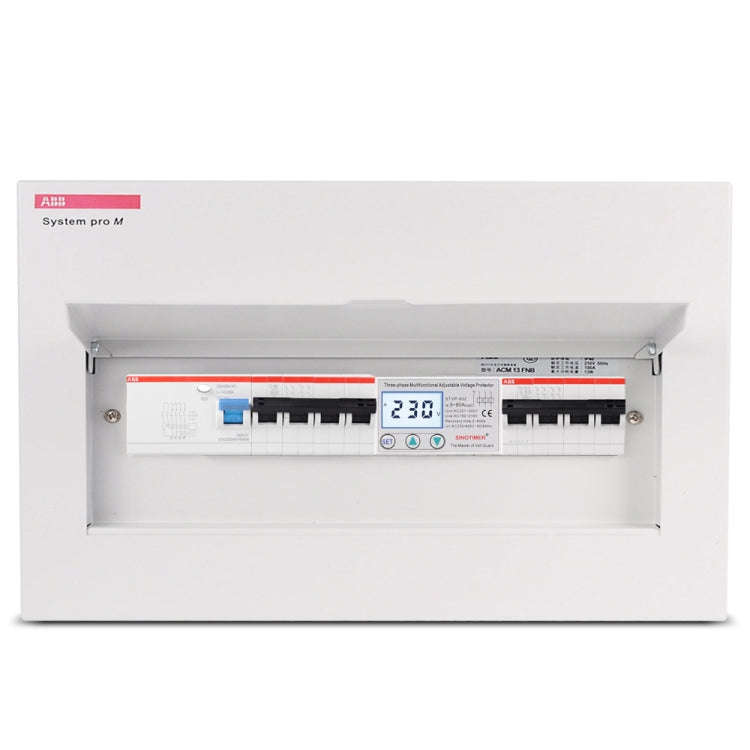 SINOTIMER STVP-932 50A 3-phase 380V LCD Self-resetting Adjustable Surge Voltage Protector