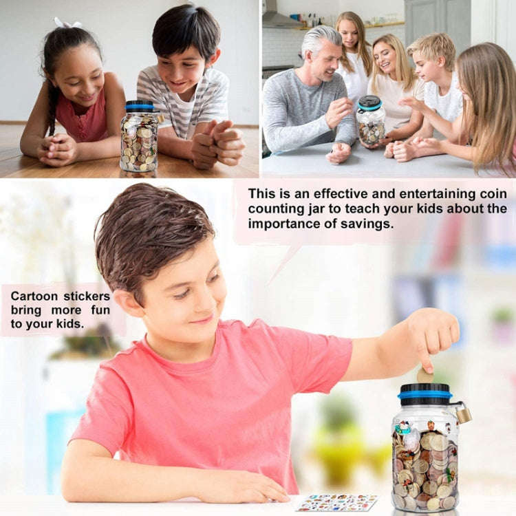 Digital Display Counting Piggy Bank With Lock, Currency: Canadian Dollar