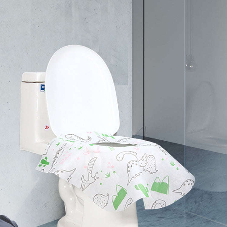 5pcs Disposable Nonwoven Toilet Pad Portable Hotel And Traveling Cartoon Universal Cushion, Style...