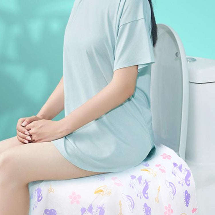 5pcs Disposable Nonwoven Toilet Pad Portable Hotel And Traveling Cartoon Universal Cushion, Style...