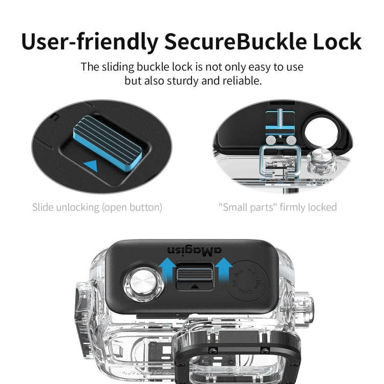 For Insta360 Ace aMagisn Horizontal and Vertical Shooting Dive Shell 60m Waterproof Shell Accesso...
