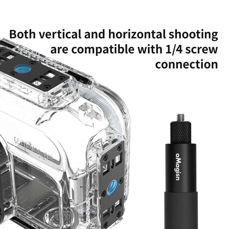 For Insta360 Ace aMagisn Horizontal and Vertical Shooting Dive Shell 60m Waterproof Shell Accesso...