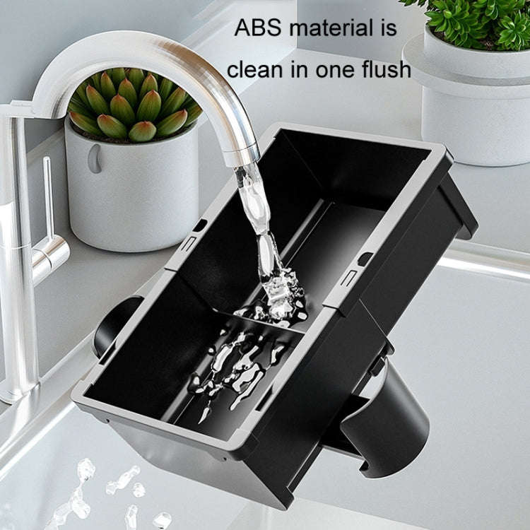 Car Seat Armrest Storage Box Adjustable Tissue Box(Black)
