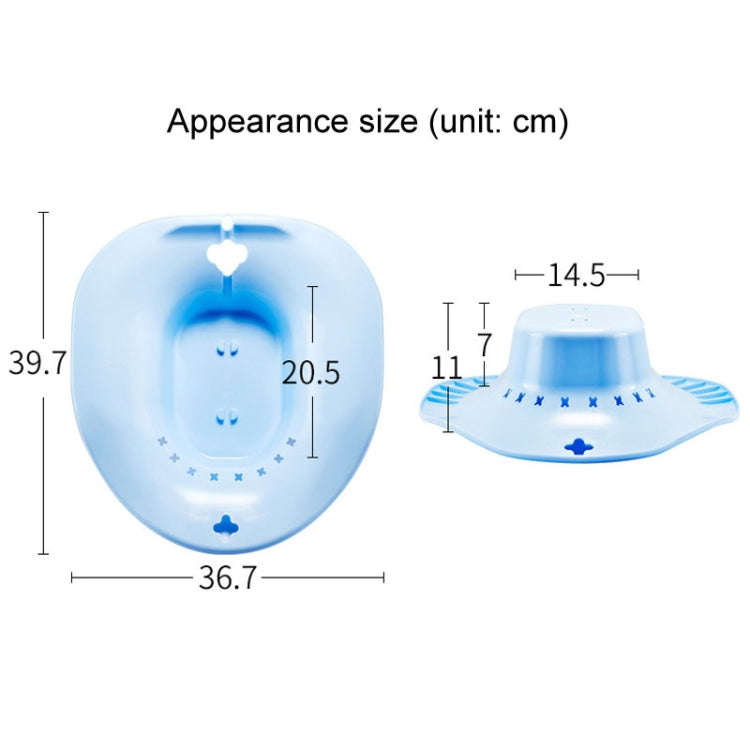 Squat-Free Sitz Bathtubs Pregnant Women Bidet After Anal Surgery Care Basin, Style: With Flusher ...