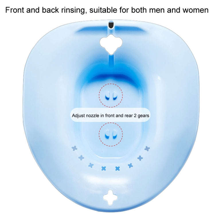 Squat-Free Sitz Bathtubs Pregnant Women Bidet After Anal Surgery Care Basin, Style: With Flusher ...