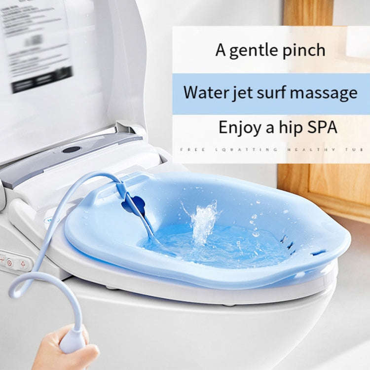 Squat-Free Sitz Bathtubs Pregnant Women Bidet After Anal Surgery Care Basin, Style: With Flusher ...