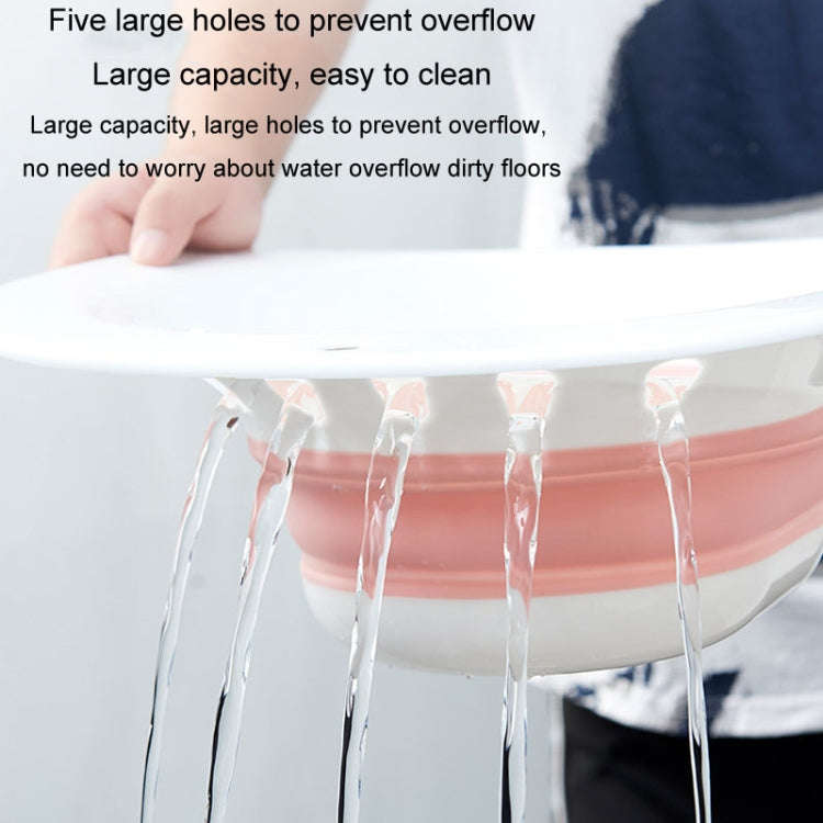 Foldable Bidet Squat-free Maternity Bathtub After Anal Surgery Care Basin With Flusher(Pink)