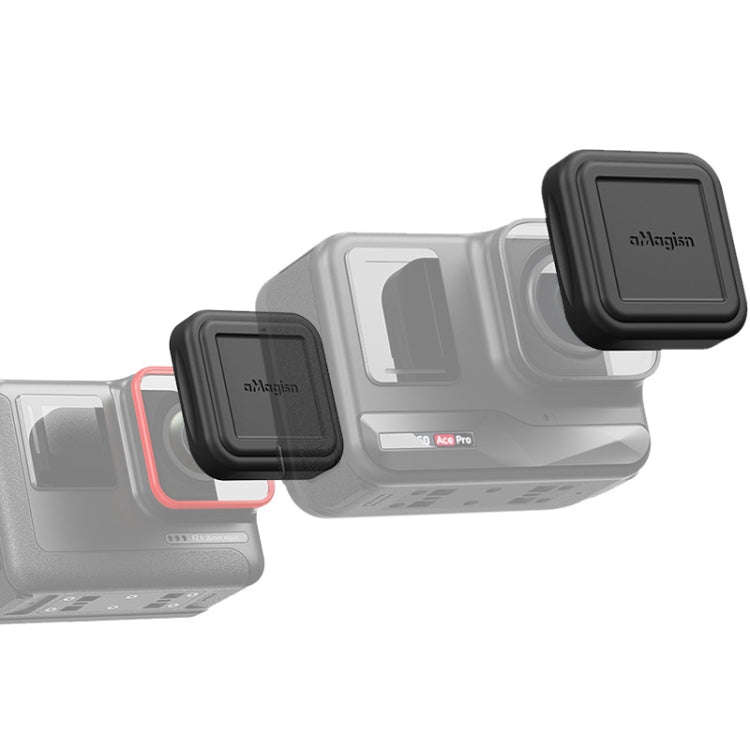 For Insta360 Ace Pro aMagisn Silicone Lens Cap Protective Cover Sports Camera Accessories