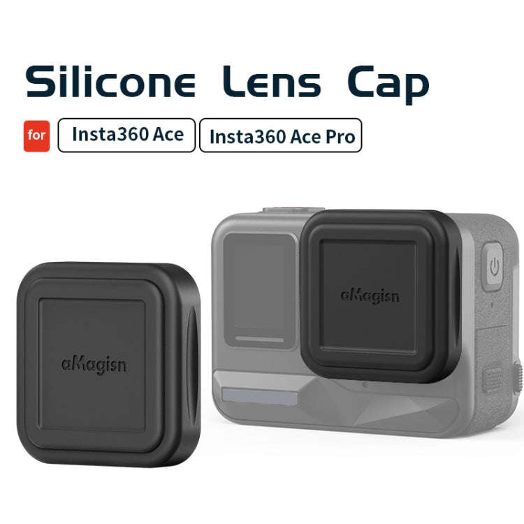 For Insta360 Ace Pro aMagisn Silicone Lens Cap Protective Cover Sports Camera Accessories