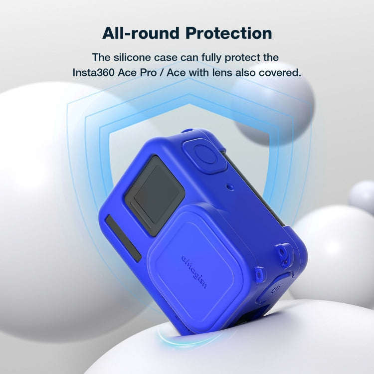 For Insta360 Ace Pro aMagisn Silicone Lens Cap Protective Cover Sports Camera Accessories