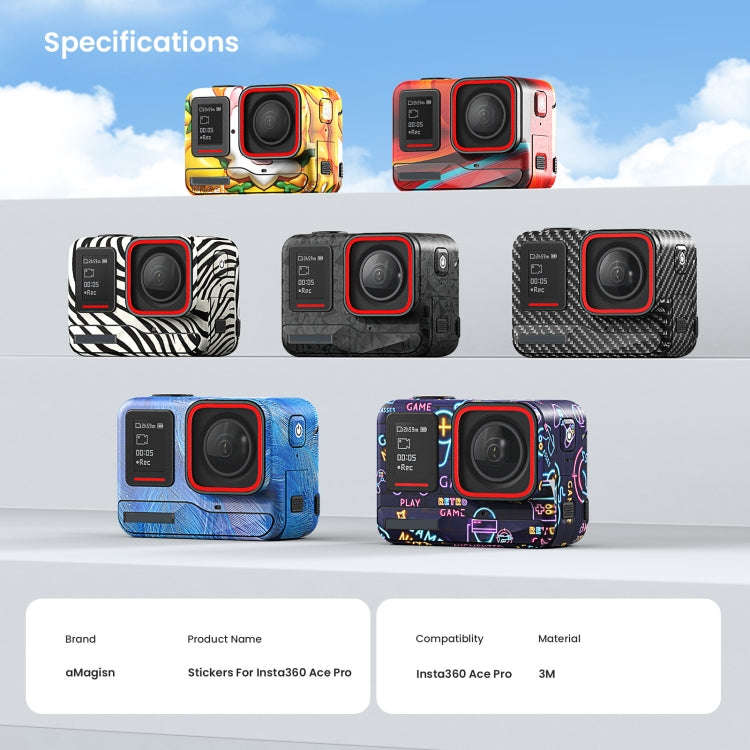 For Insta360 Ace Pro aMagisn Body Sticker Sports Camera Accessories(Triangle)